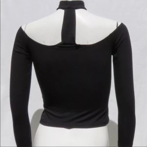 🔥American Apparel Off Shoulder ChokerNeck Top - M - Picture 4 of 9